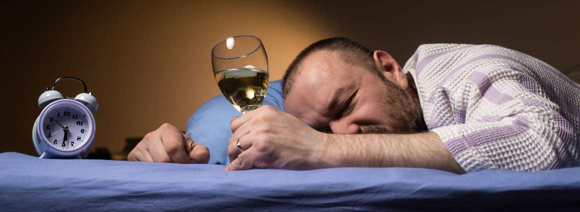 Aanhoudende alcoholafhankelijkheid en slapeloosheid